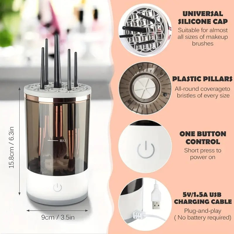 Machine nettoyante pour pinceaux de maquillage